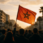 Le Maroc s’éveille. Une jeunesse marche vers l’inconnu, drapeau levé, refusant de plier sous le poids du silence.