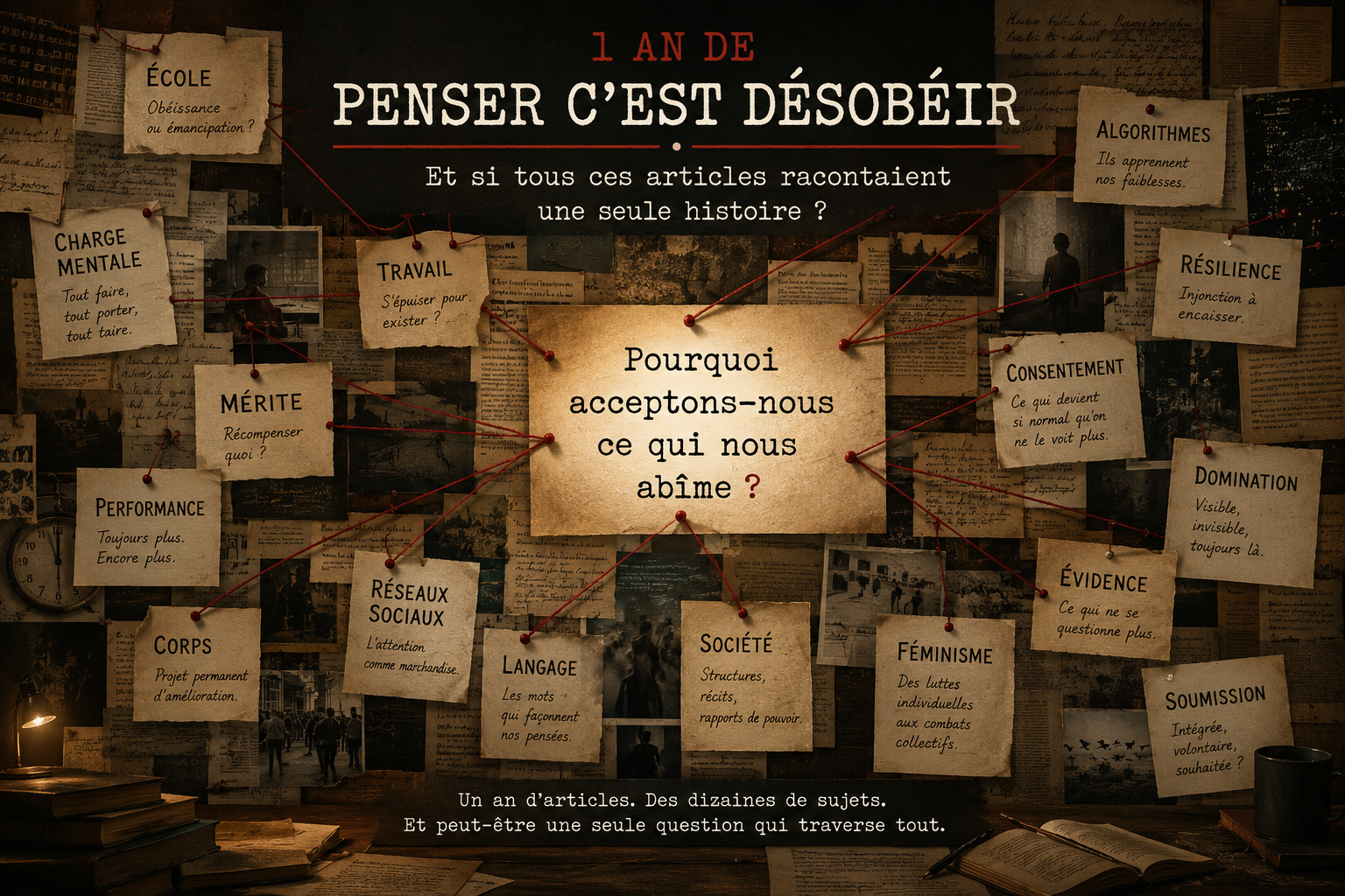 Un an de Penser c’est désobéir : et si tous ces articles racontaient en réalité une seule histoire ?