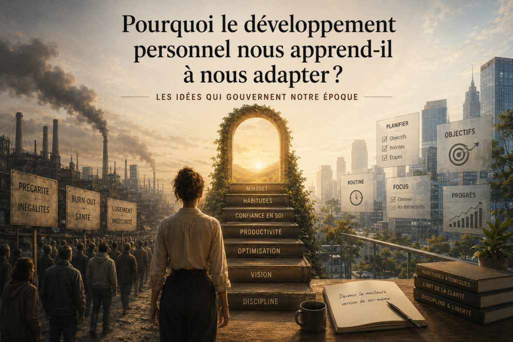 Pourquoi le développement personnel nous apprend-il à nous adapter plutôt qu’à changer le monde ?